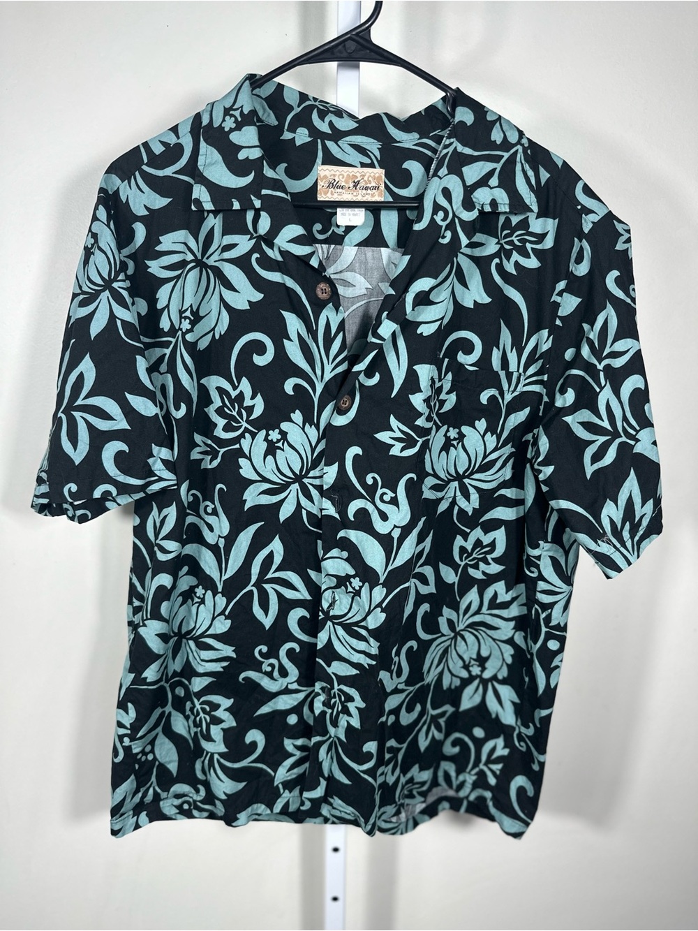 G21. Blue Hawaii Hawaiian Shirt Men’s Large Floral Cotton